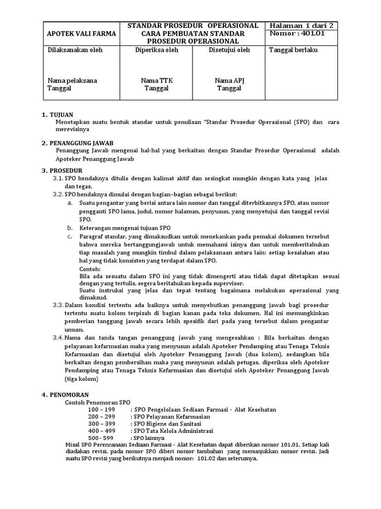 Sop Pembuatan Sop | PDF