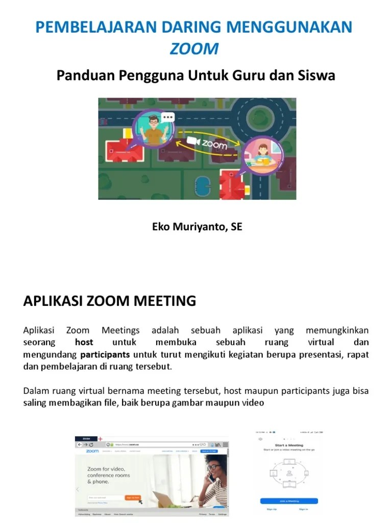 PEMBELAJARAN DARING MENGGUNAKAN ZOOM - Eko | PDF