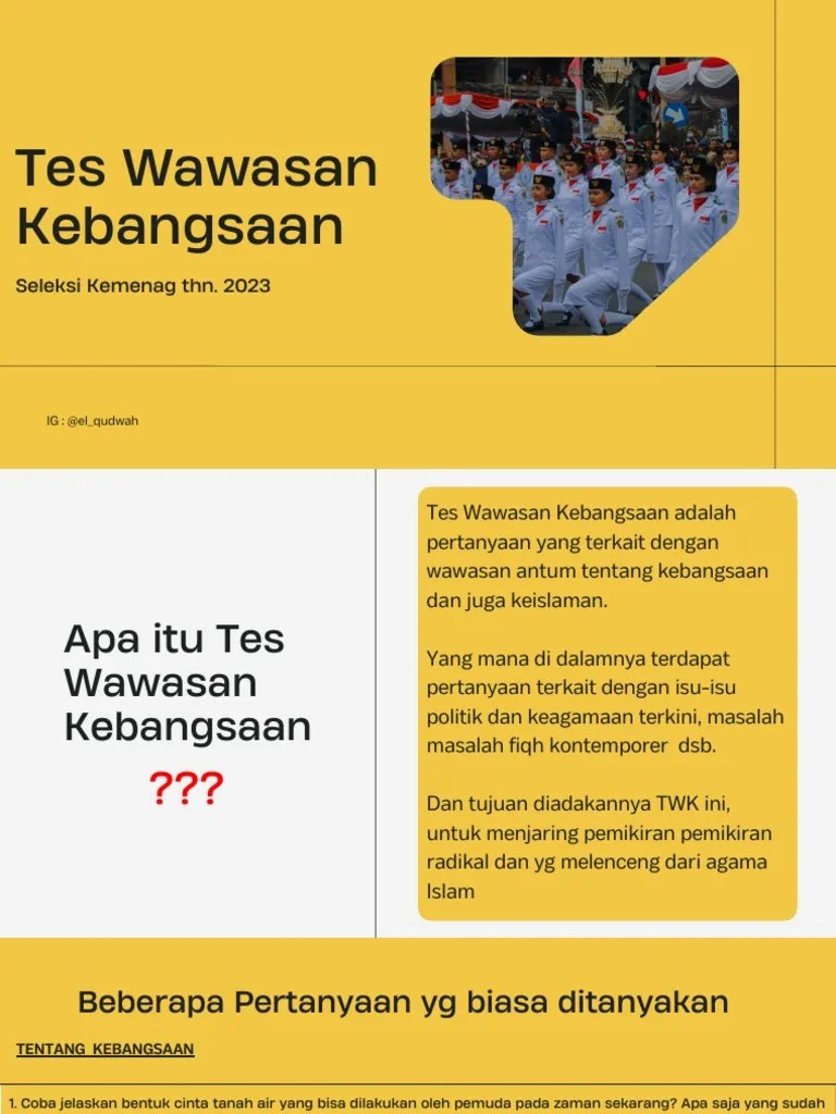 Tes Wawasan Kebangsaan | PDF