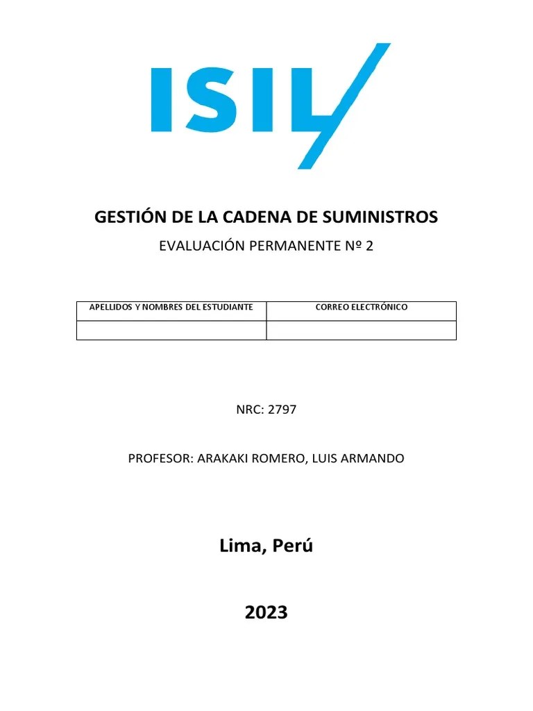 Gestión De La Cadena De Suministros - Ep2 | PDF | Calidad (comercial ...