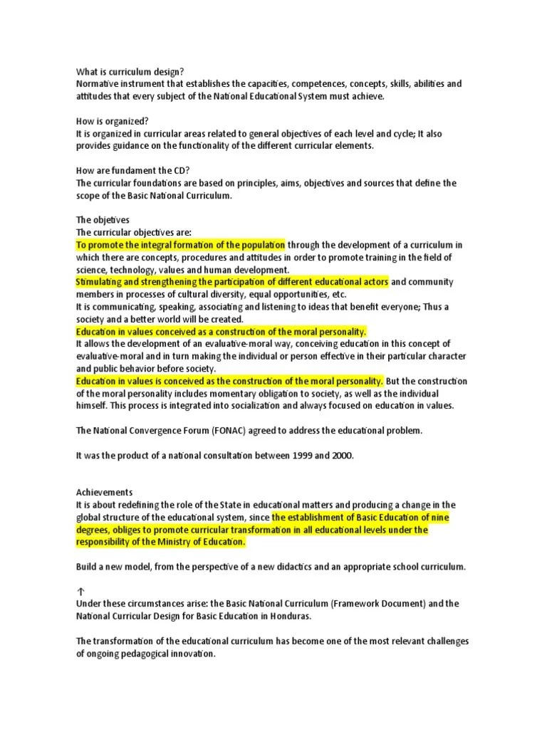 What Is Curriculum Design | PDF | Curriculum | Knowledge