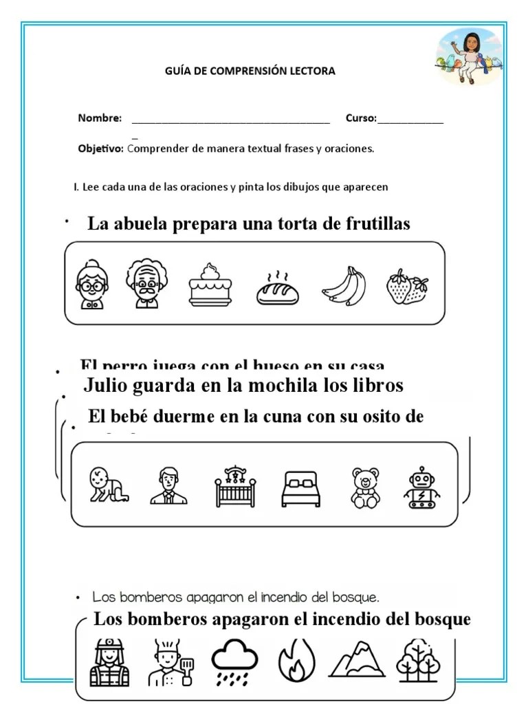 Comprensión Lectora Frases | PDF