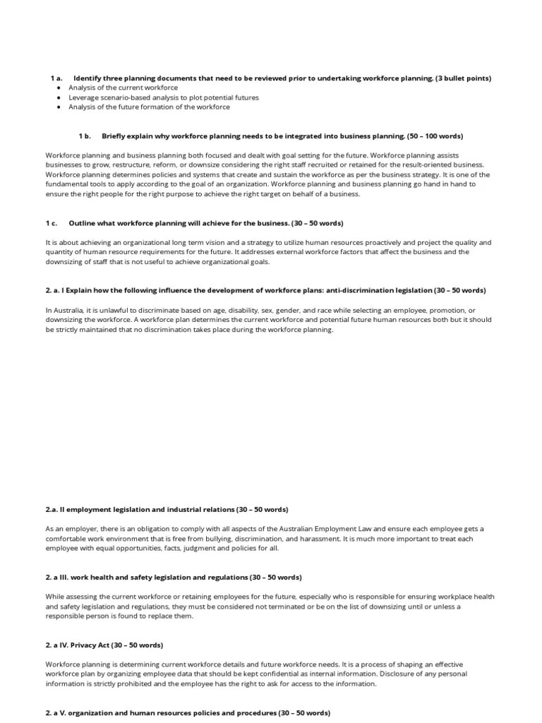 Workforce Planning | PDF | Turnover (Employment) | Employment