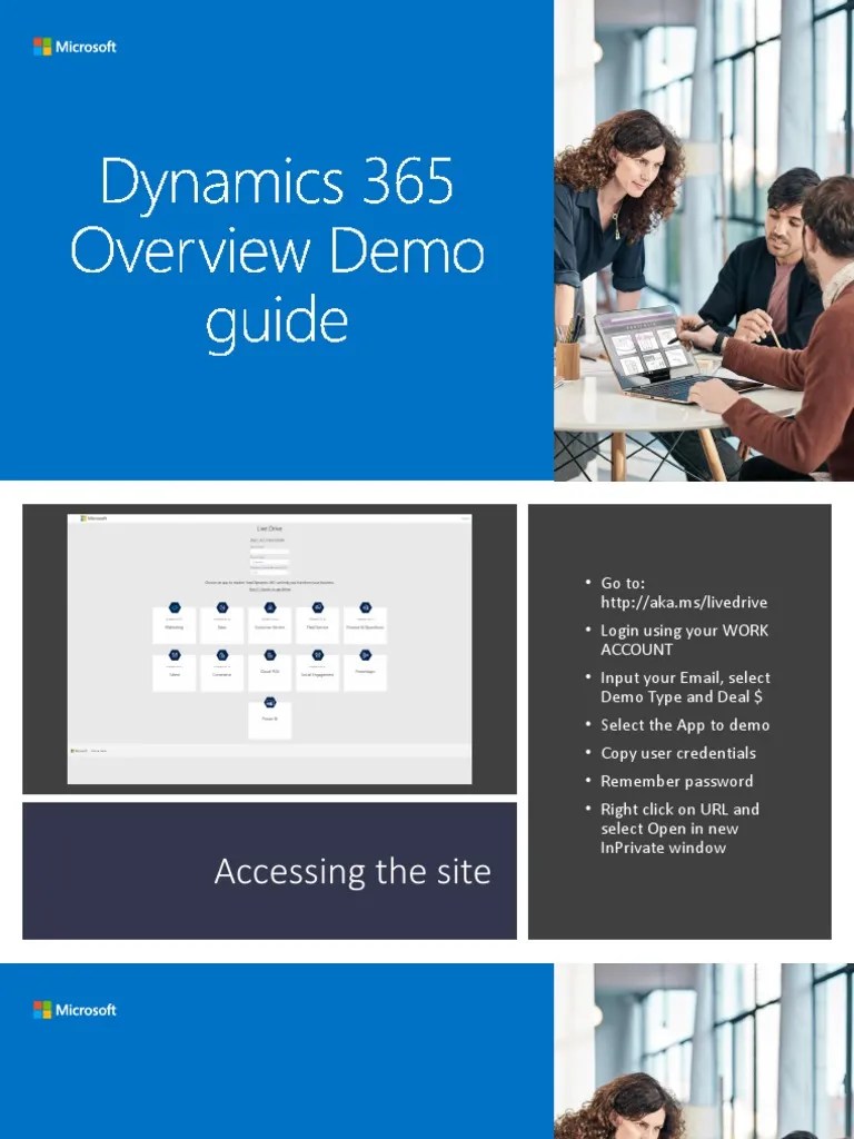Dynamics 365 Overview Demo Guide | PDF | Sales | Chief Financial Officer