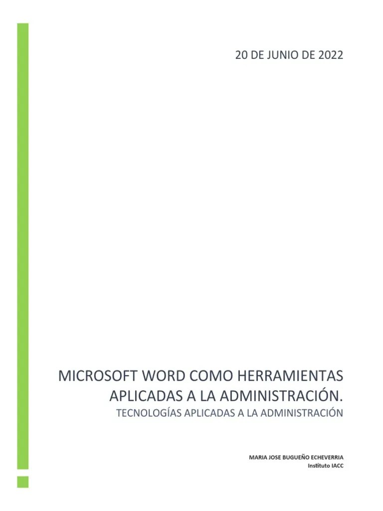 Tecnologia Aplicada A La Administracion Semana 1 Iacc | PDF | Agua | Mercado (economía)