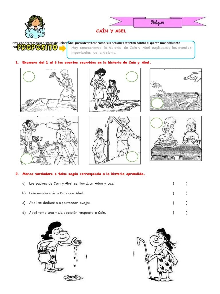 Ficha Cain Y Abel | PDF