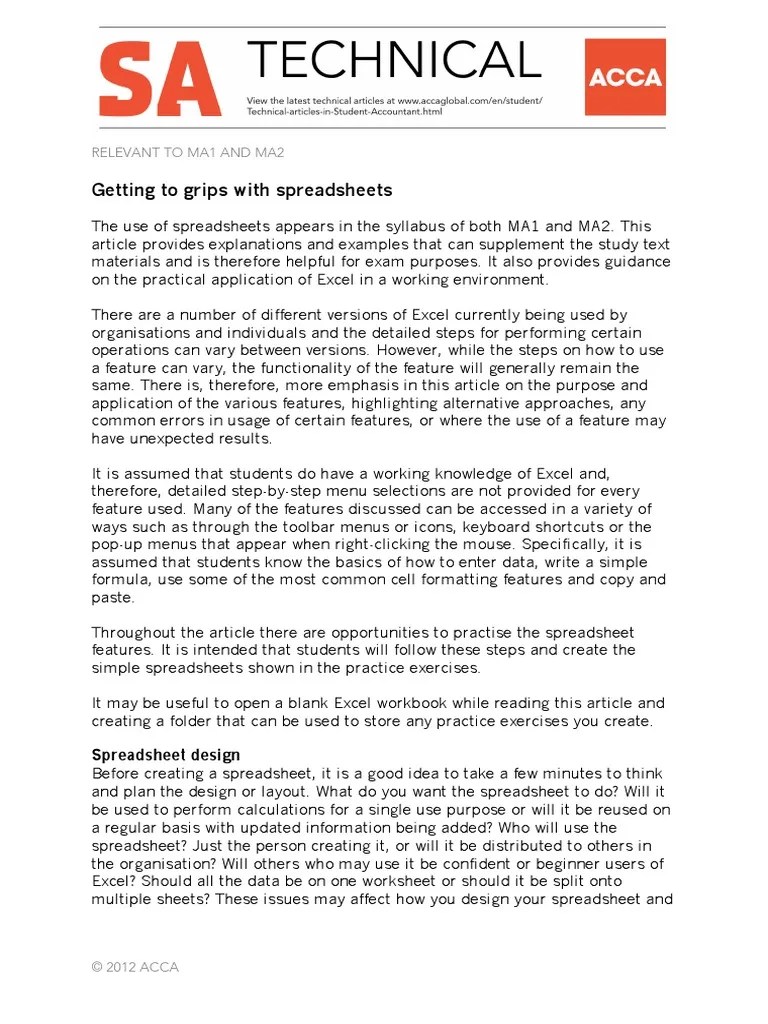 Spreadsheet | PDF | Spreadsheet | Microsoft Excel