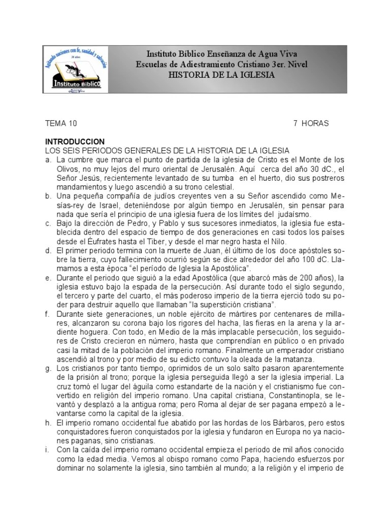 10 Historia De La Iglesia N | PDF | Pablo El Apóstol | Jesús