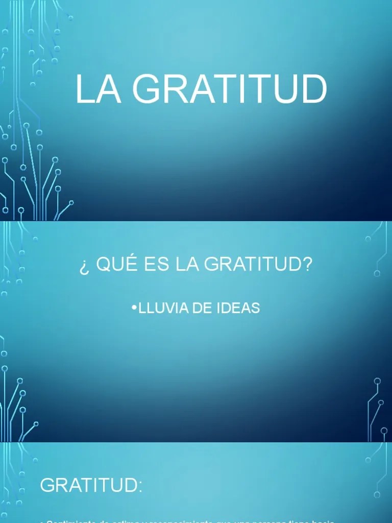 La Gratitud | PDF