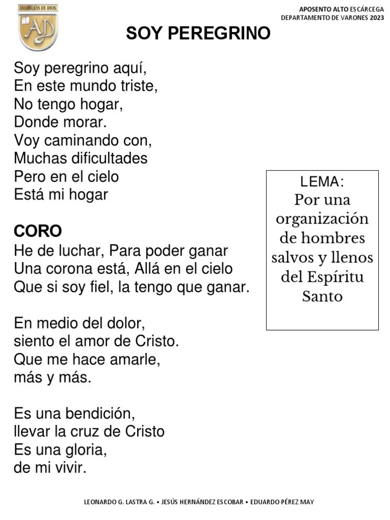 Canto Soy Peregrino | PDF