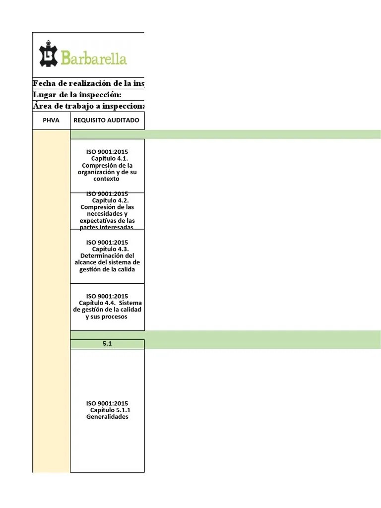 Lista De Verificación | PDF | Calidad (comercial) | Diseño