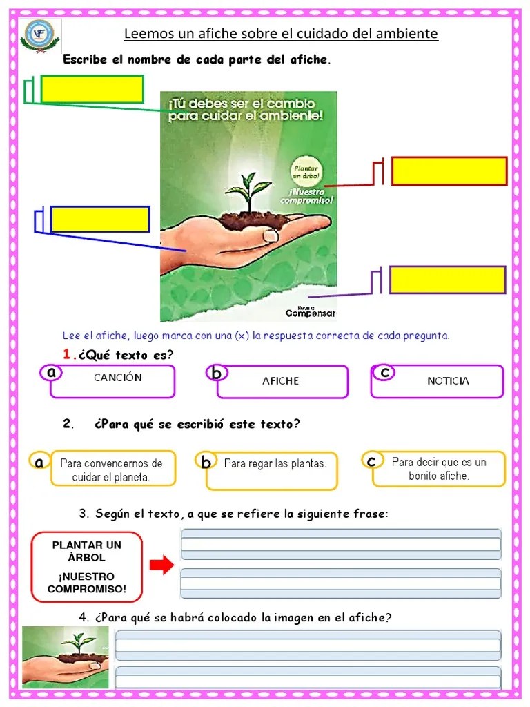 23-05-23 FICHA COM Leemos Un Afiche | PDF
