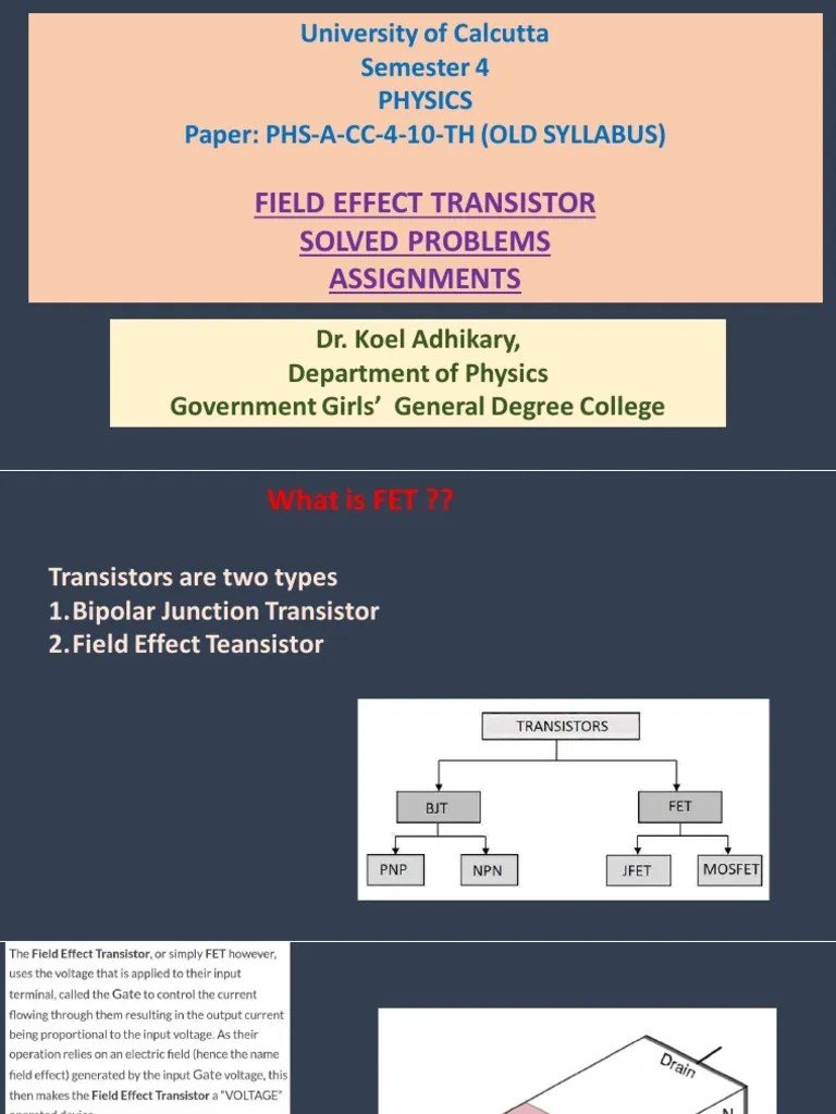 KA CC4 Field Effect Transistor | PDF