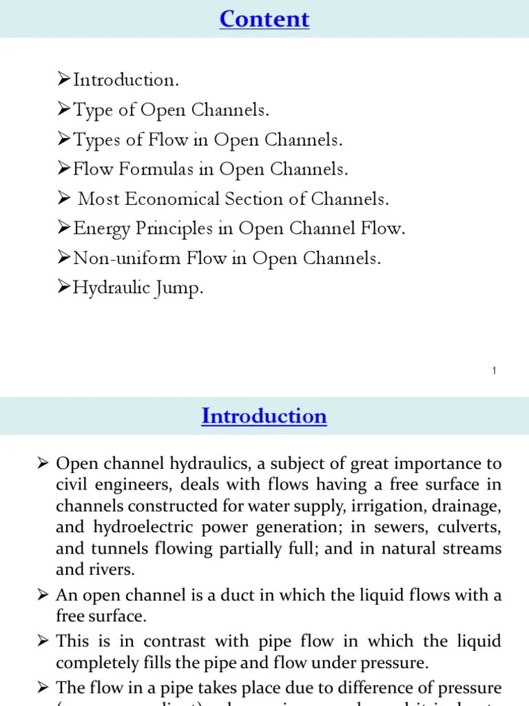 Open Channel Hydraulics | PDF | Fluid Dynamics | Hydraulic Engineering