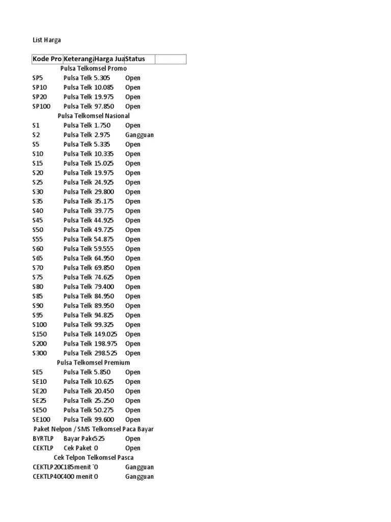 List Harga (2023-05-17) | PDF