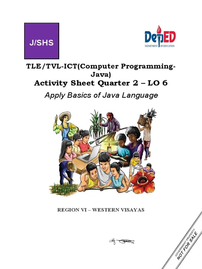 Computer Programming Java - J SHS - Quarter 2 - LAS 6 - Week 6 - Final ...