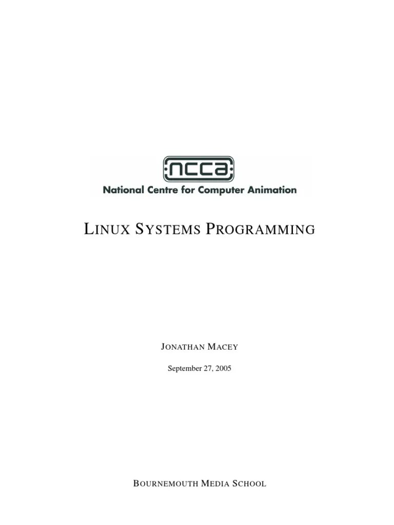 Linux Systems Programming | Download Free PDF | C (Programming Language ...