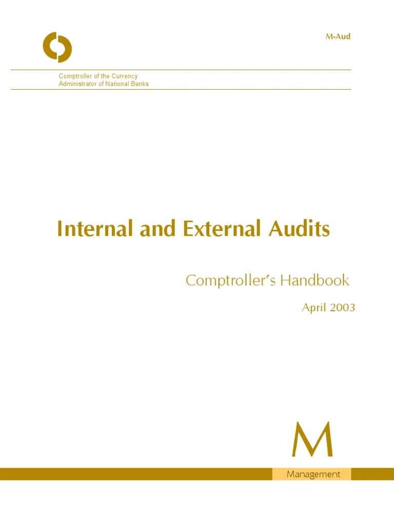 Internal And External Audits Handbook | PDF | Internal Audit | Audit ...