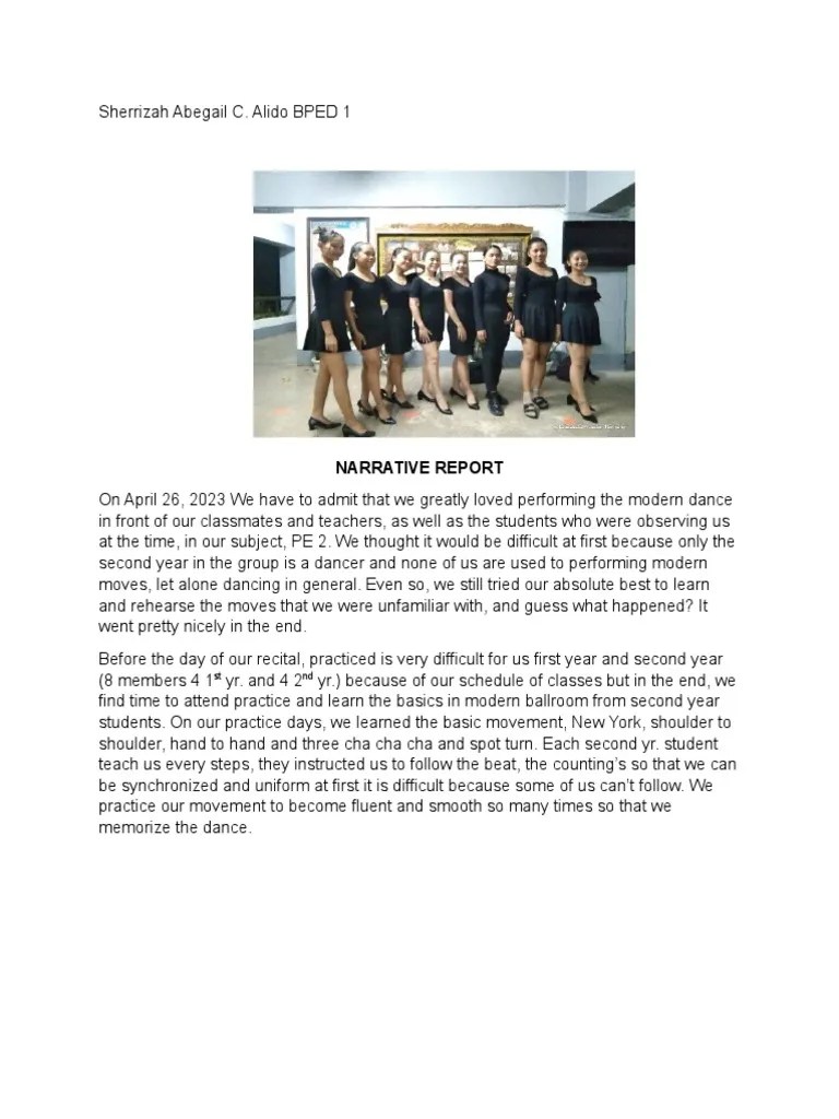 Narrative Report | PDF