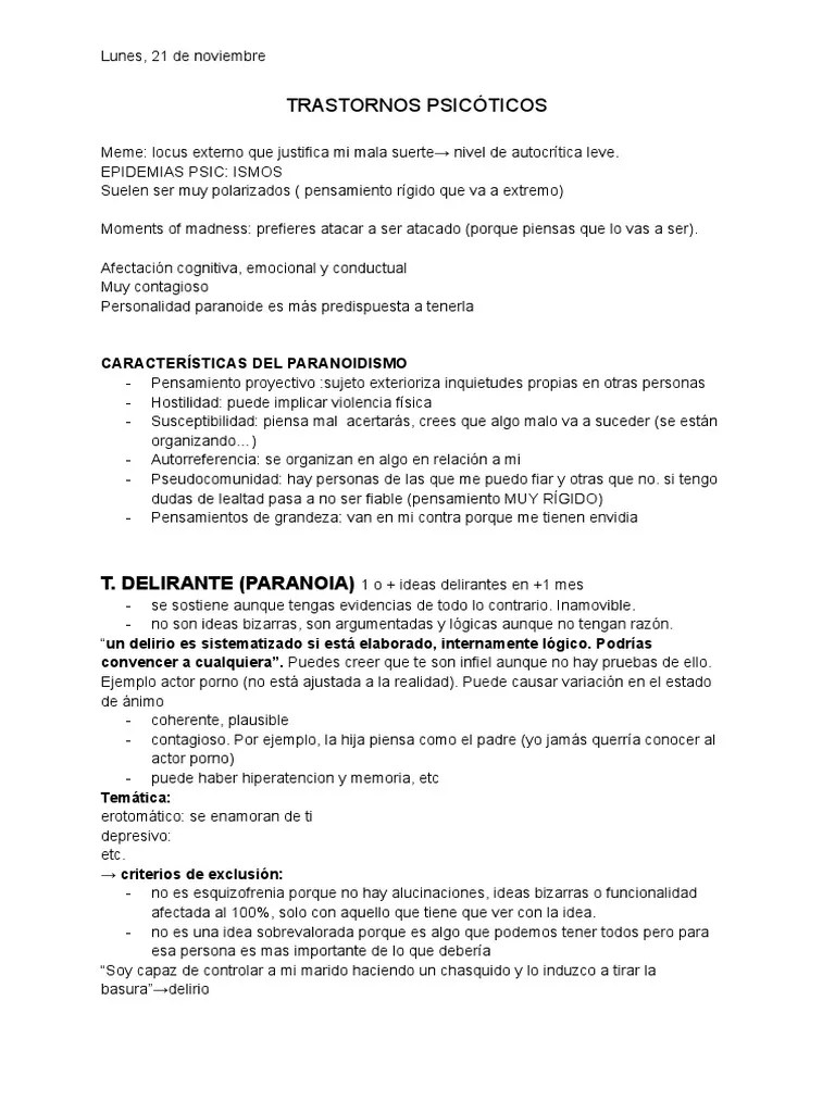 Psicopatología Tema 8 | PDF