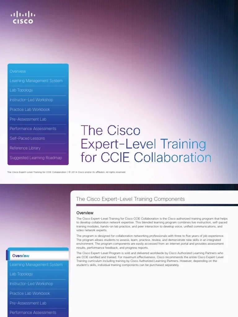 The Cisco Expert-Level Training For CCIE Collaboration (PDFDrive) | PDF