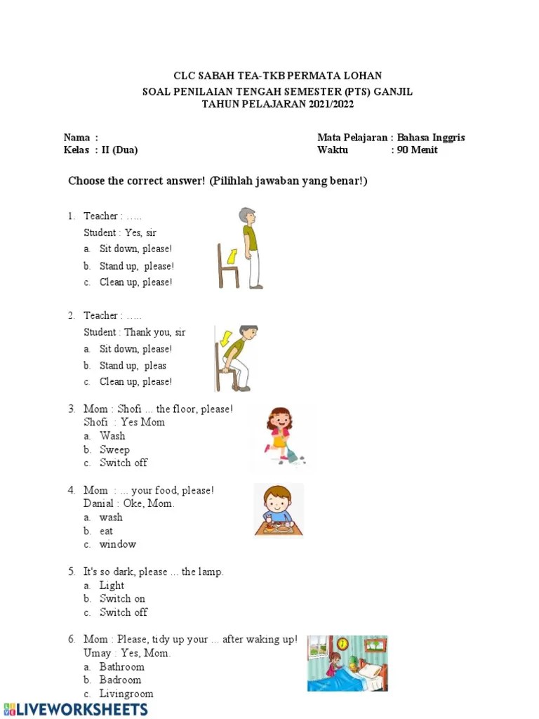 Bhs Inggris Kelas 2 | PDF