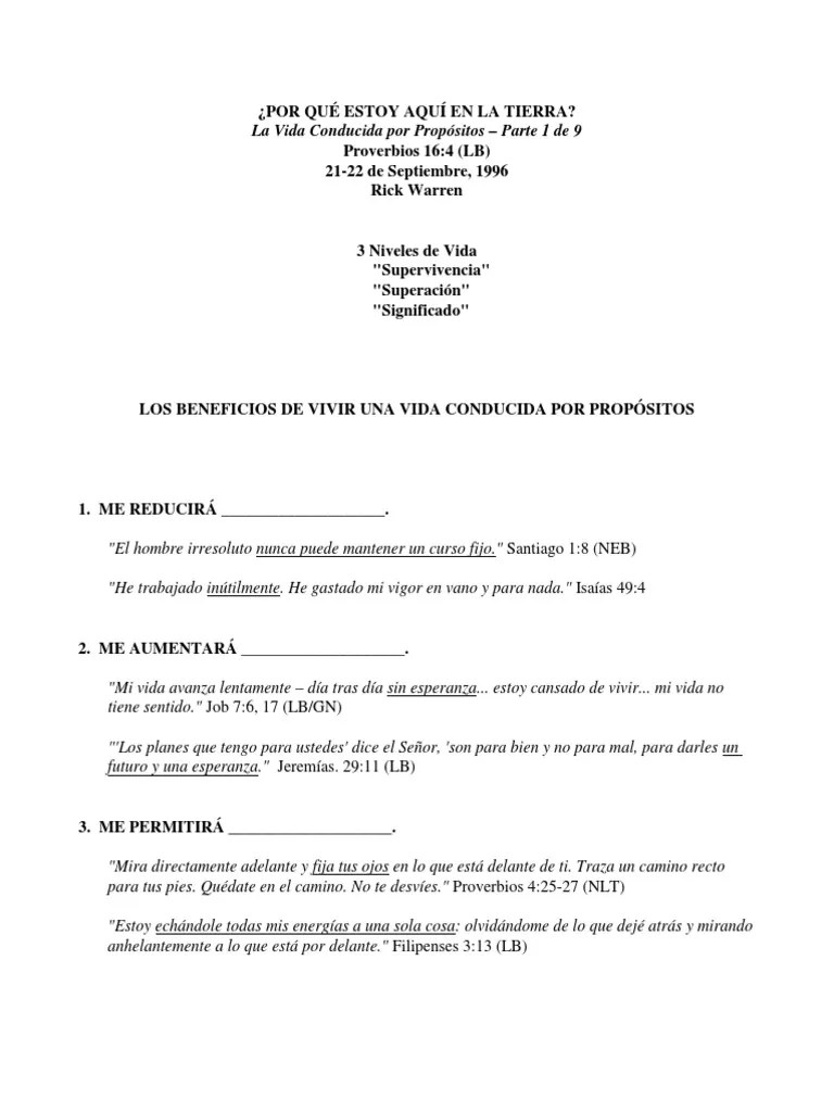 Rick Warren Habilidades Para La Vida Con Proposito (1996) X Eltropical ...