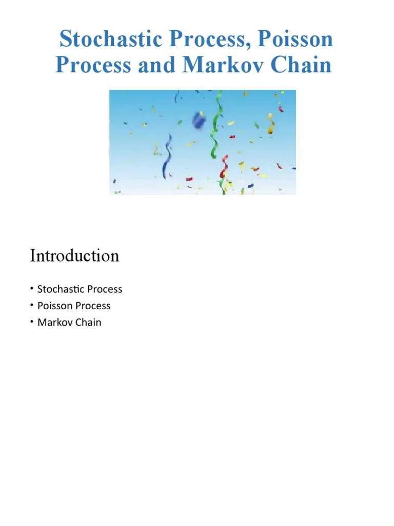 Week 3-Stochastic Processes | PDF | Stochastic Process | Markov Chain