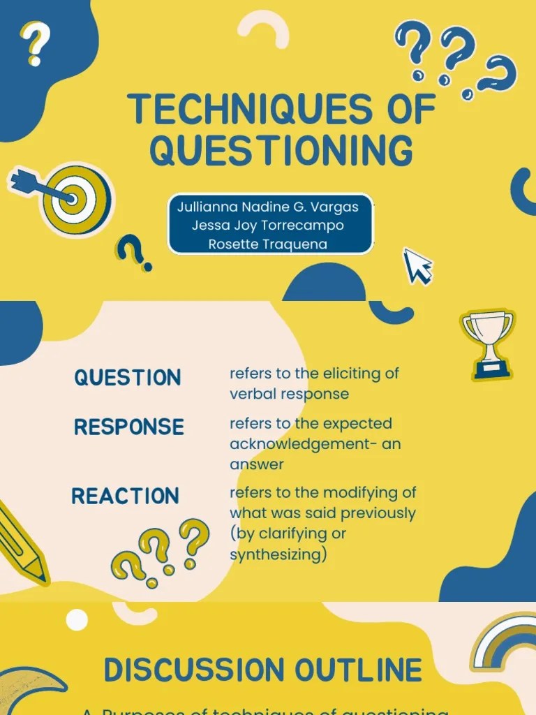 Techniques Of Questioning | PDF