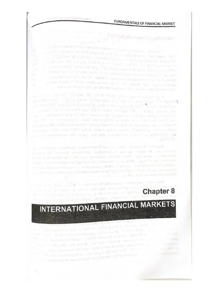 Fundamentals Of Financial Market | PDF