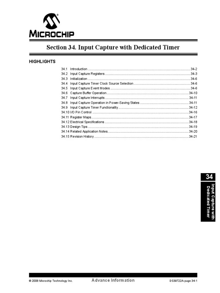Input Capture With Dedicated Timer | PDF