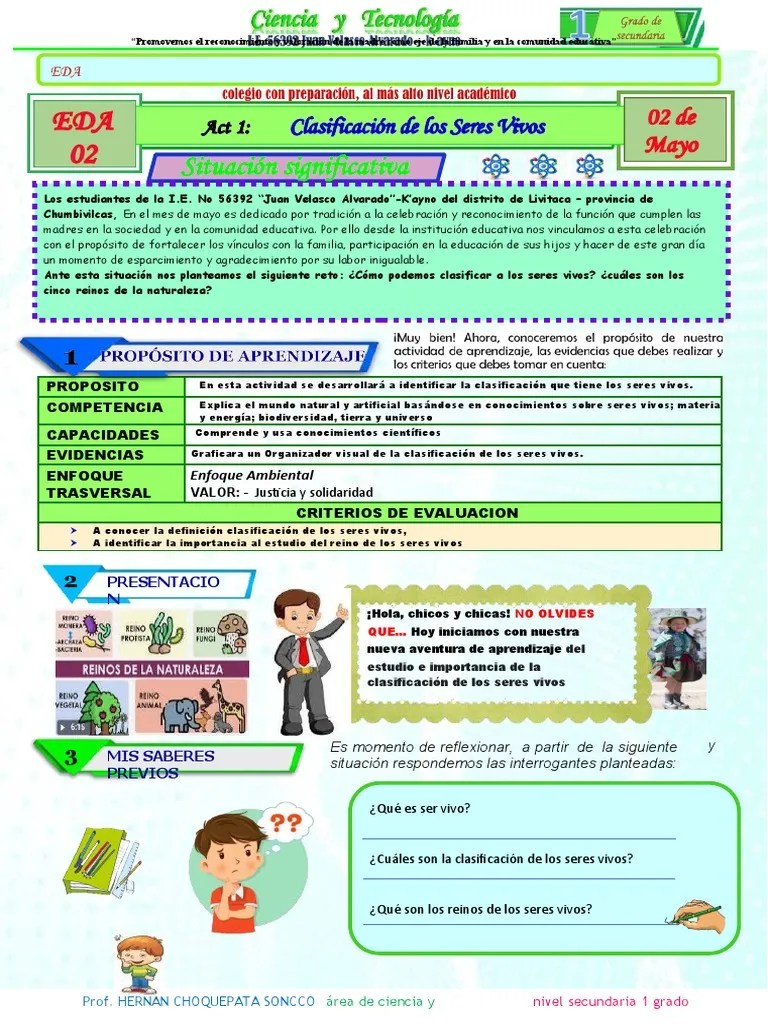 Clasificacion De Los Seres Vivos 2023 | PDF