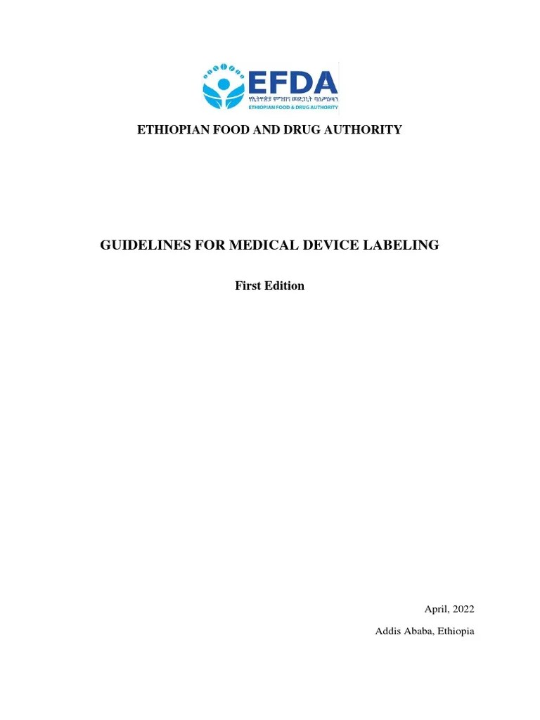 Guidelines For Medical Device Labeling | PDF | Medical Device | Assay