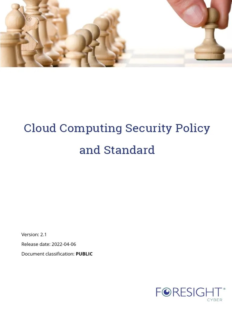Cloud Computing Security Policy And Standard | PDF | Cloud Computing ...