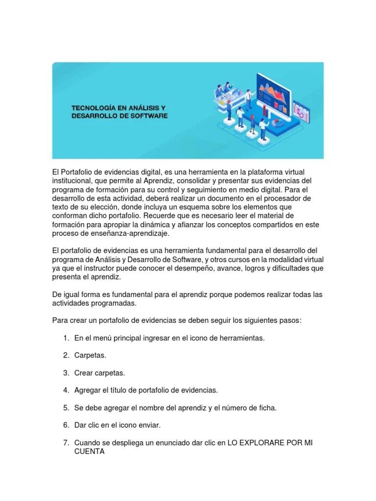 El Portafolio De Evidencias Digital | PDF