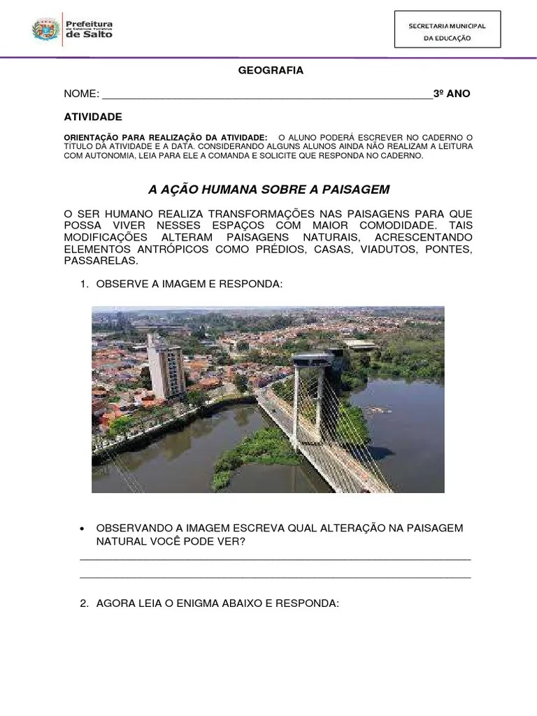 3o ANO GEOGRAFIA 1 | PDF