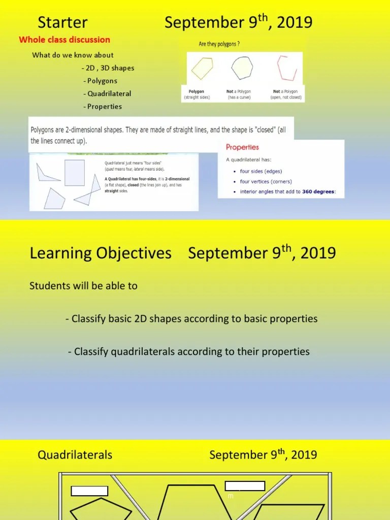 Quadrilaterals | Download Free PDF | Rectangle | Geometric Shapes