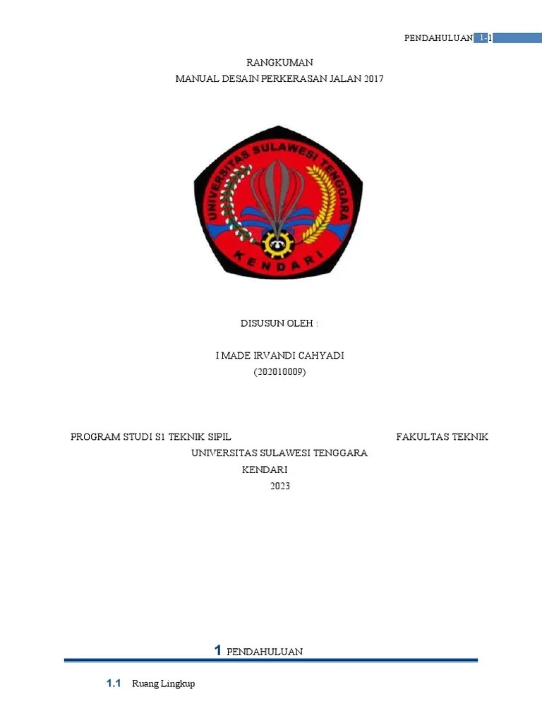 Rangkuman Perkerasan Jalan | PDF