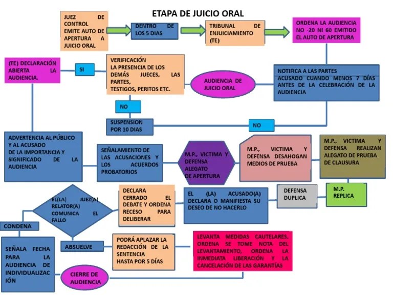 Juicio Oral Esquema | PDF | Sentencia (ley) | Justicia