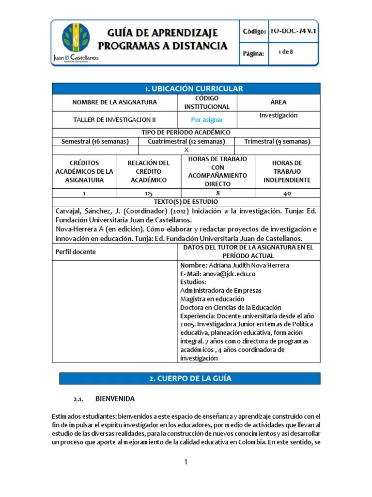 Guía De Aprendizaje | PDF | Evaluación | Aprendizaje
