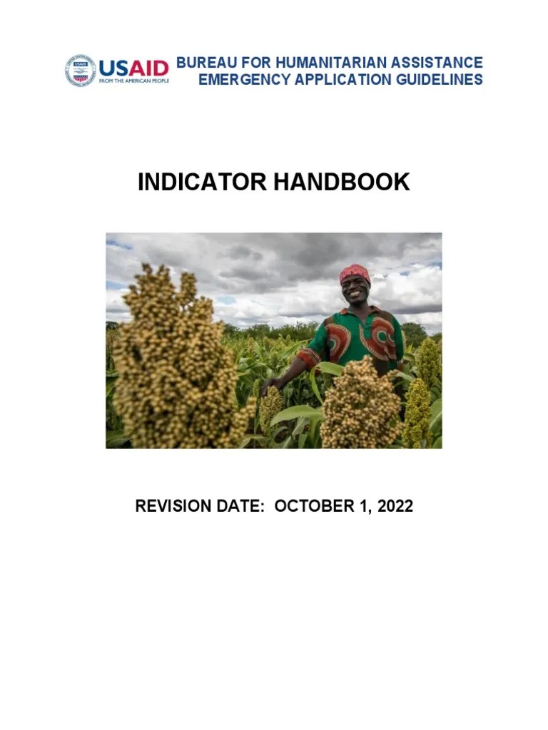 Nueva Guia Usaid - Bha Eag Indicator Handbook Oct 1 2022 | Download Free PDF | Disaster Risk ...