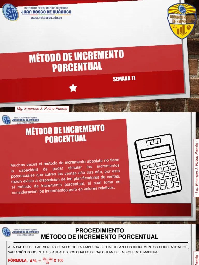 SEMANA 11 Incremento Porcentual | PDF
