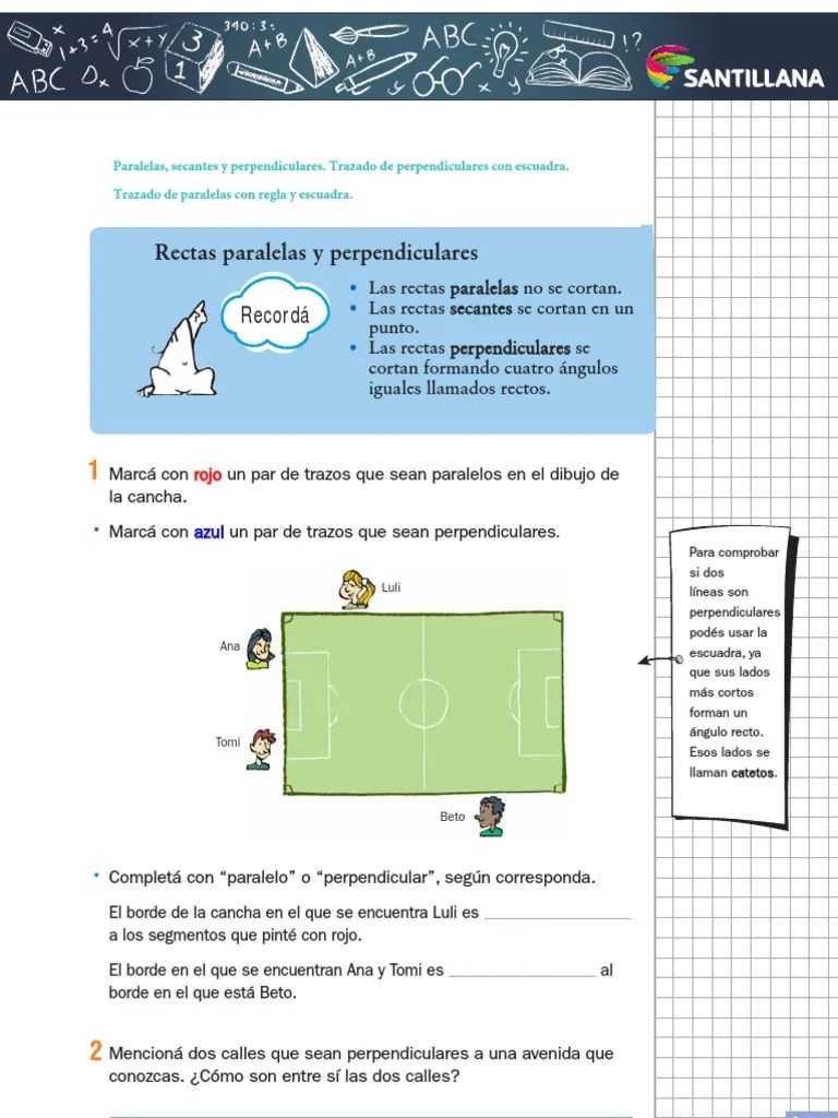 M4 - Rectas Paralelas Y Perpendiculares | PDF