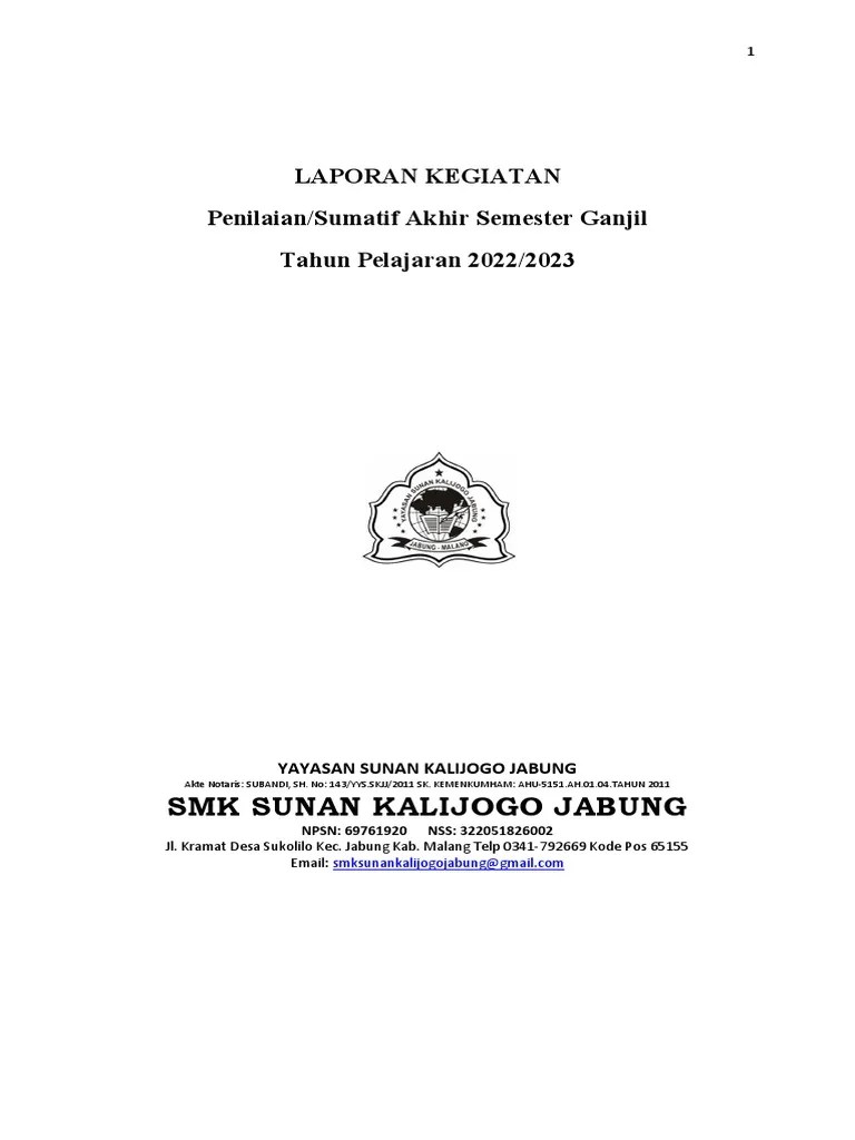 Laporan Kegiatan | PDF