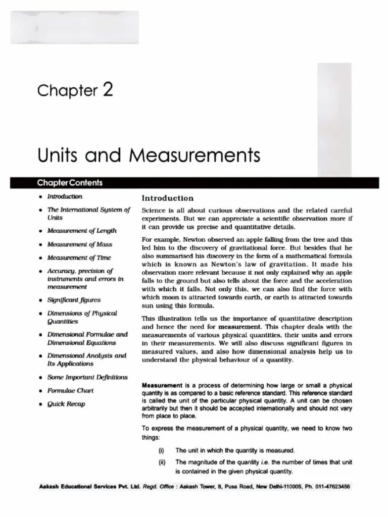 Units And Measurements - PDF - PHYSICS | PDF