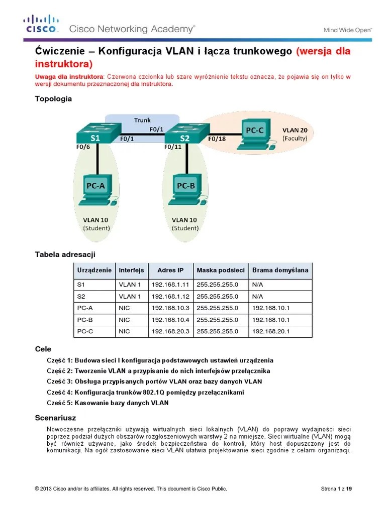3.2.2.5 Lab - Configuring VLANs And Trunking - ILM | PDF