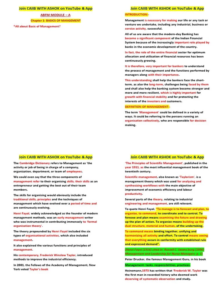 Abfm Module A Full PDF (4 Per Page) | PDF | Motivation | Motivational