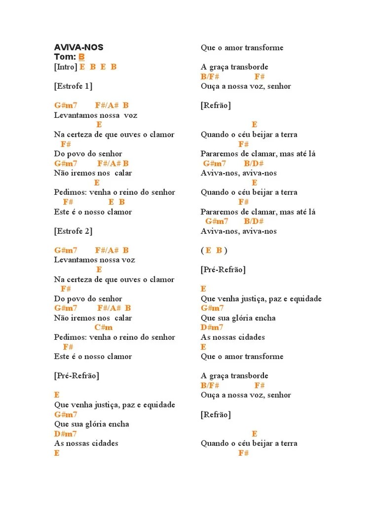 Aviva-Nos Israel Cifra | PDF