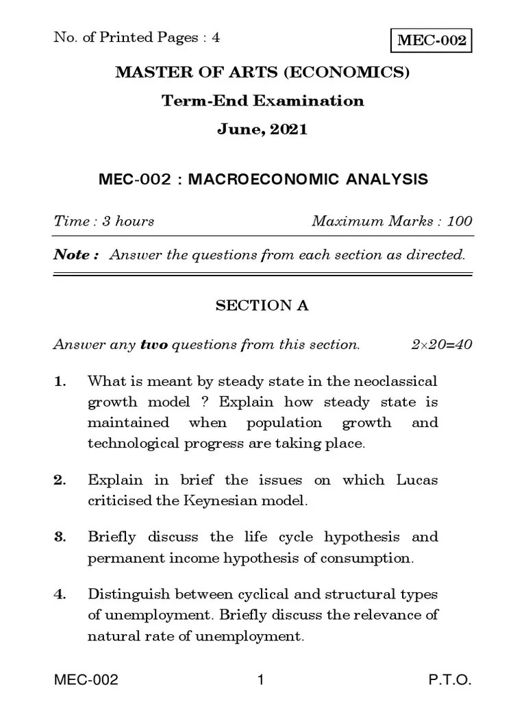 Mec 2 | Download Free PDF | Business Cycle | Macroeconomics