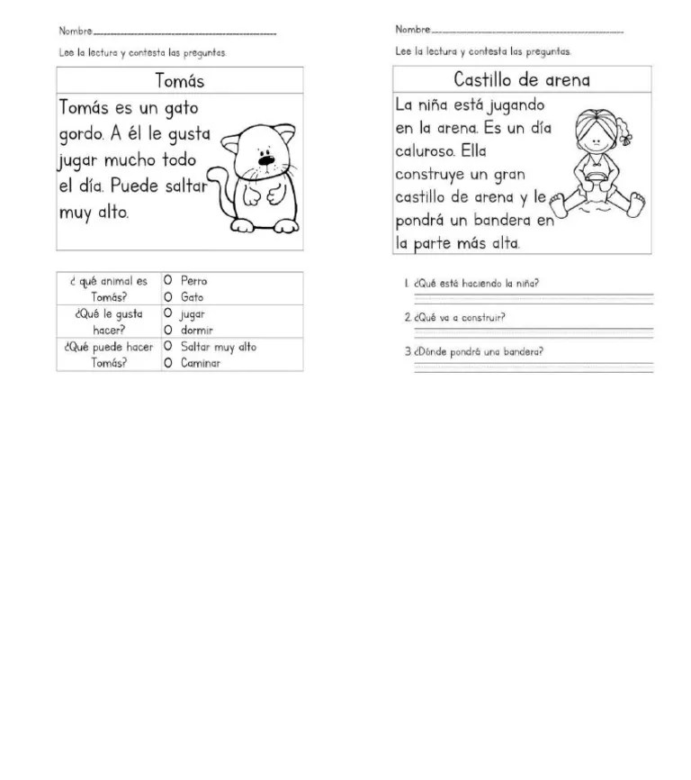 Lecturas Comprensión Primer Grado | PDF